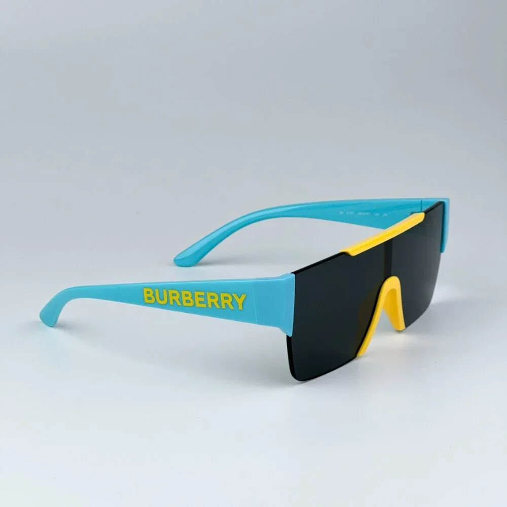 Burberry JB4387 405087 KIDS BRAND NEW Sunglasses Yellow Blue Grey Shield Unisex